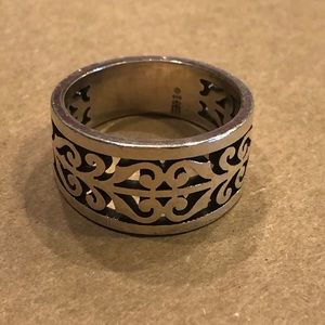 James Avery open adorned ring